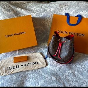 Louis Vuitton Monogram Neonoe MM Coquelicot
